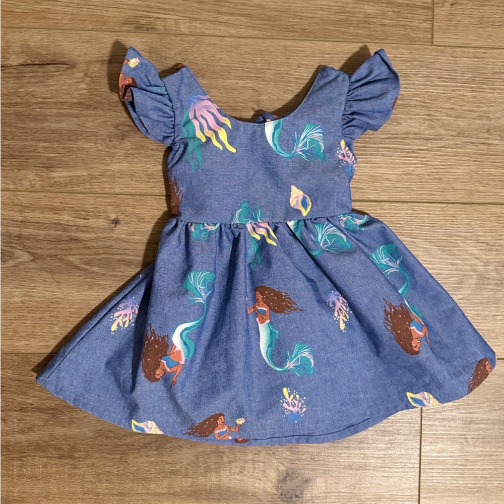 Disney Little Mermaid Blue Dress
